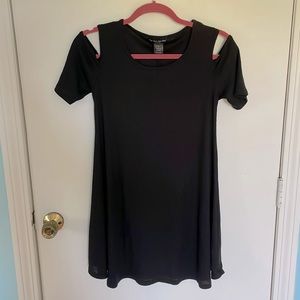 Black Waffle Knit Dress